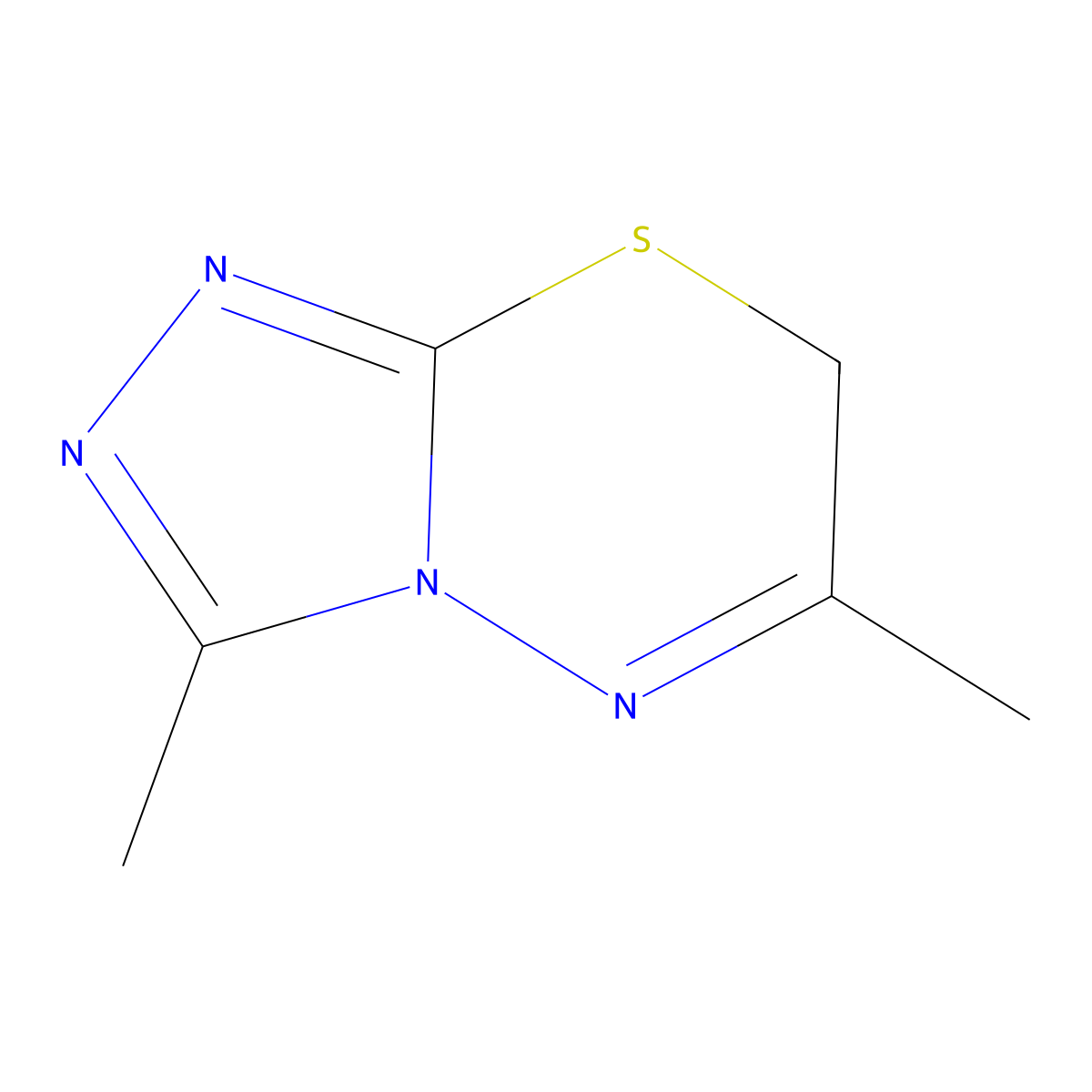 3,6-dimethyl-7H-[1,2,4]triazolo[3,4-b][1,3,4]thiadiazine molecular structure, CAS 552881-02-4