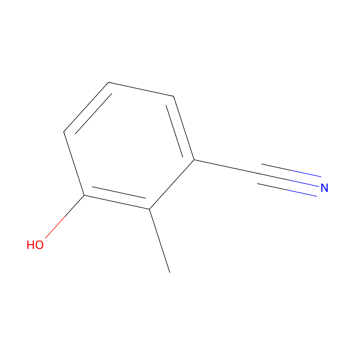 3-Hydroxy-2-methylbenzonitrile molecular structure, CAS 55289-04-8