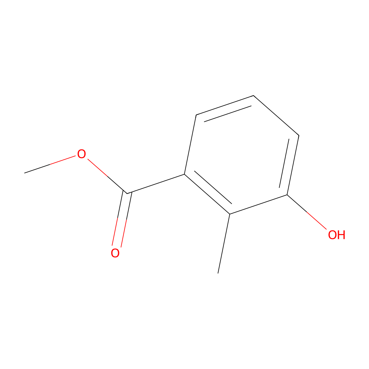 Methyl 3-hydroxy-2-methylbenzoate molecular structure, CAS 55289-05-9
