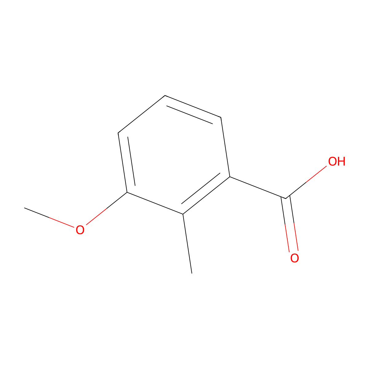 3-Methoxy-2-MethylBenzoic Acid molecular structure, CAS 55289-06-0