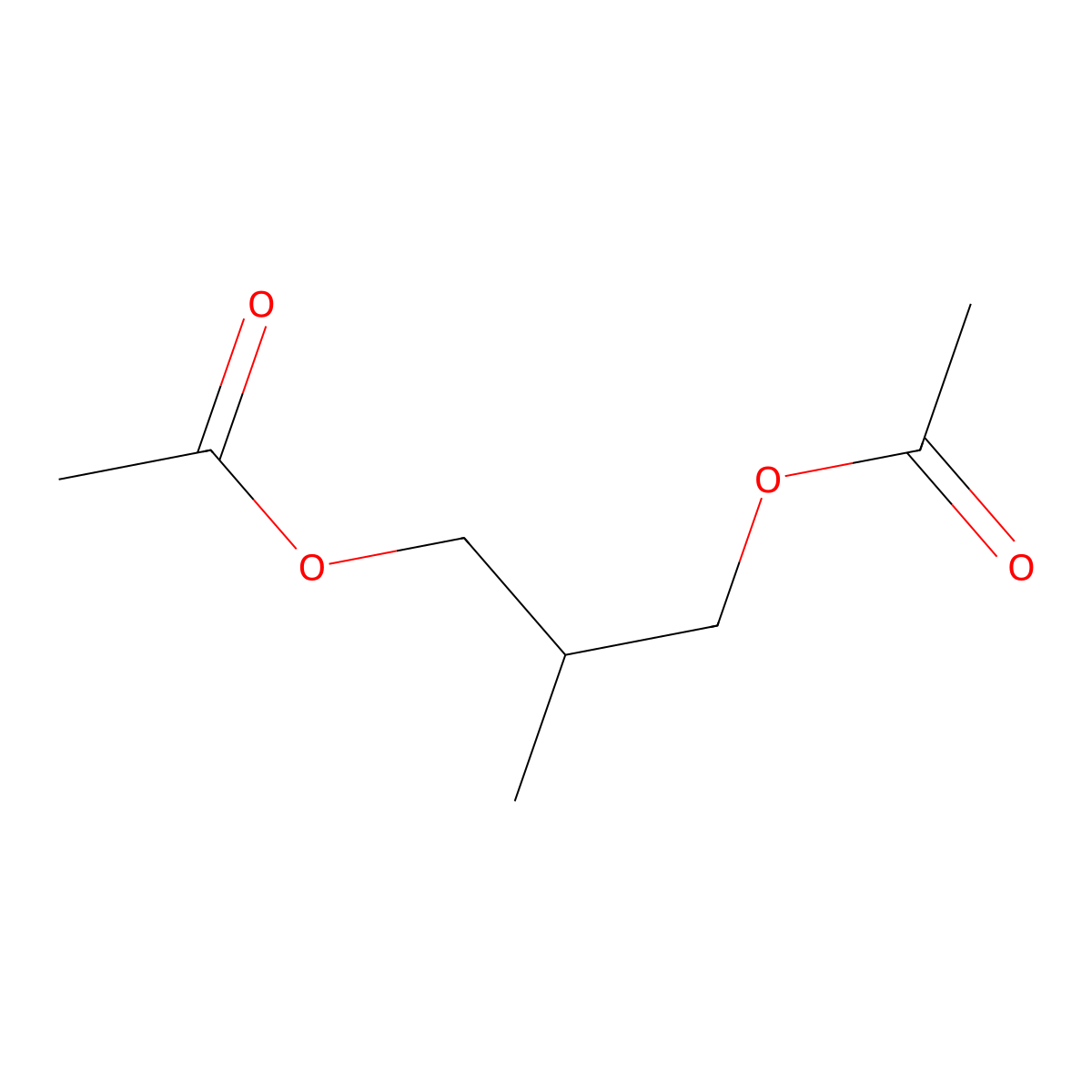 2-Methylpropane-1,3-diyl diacetate molecular structure, CAS 55289-53-7