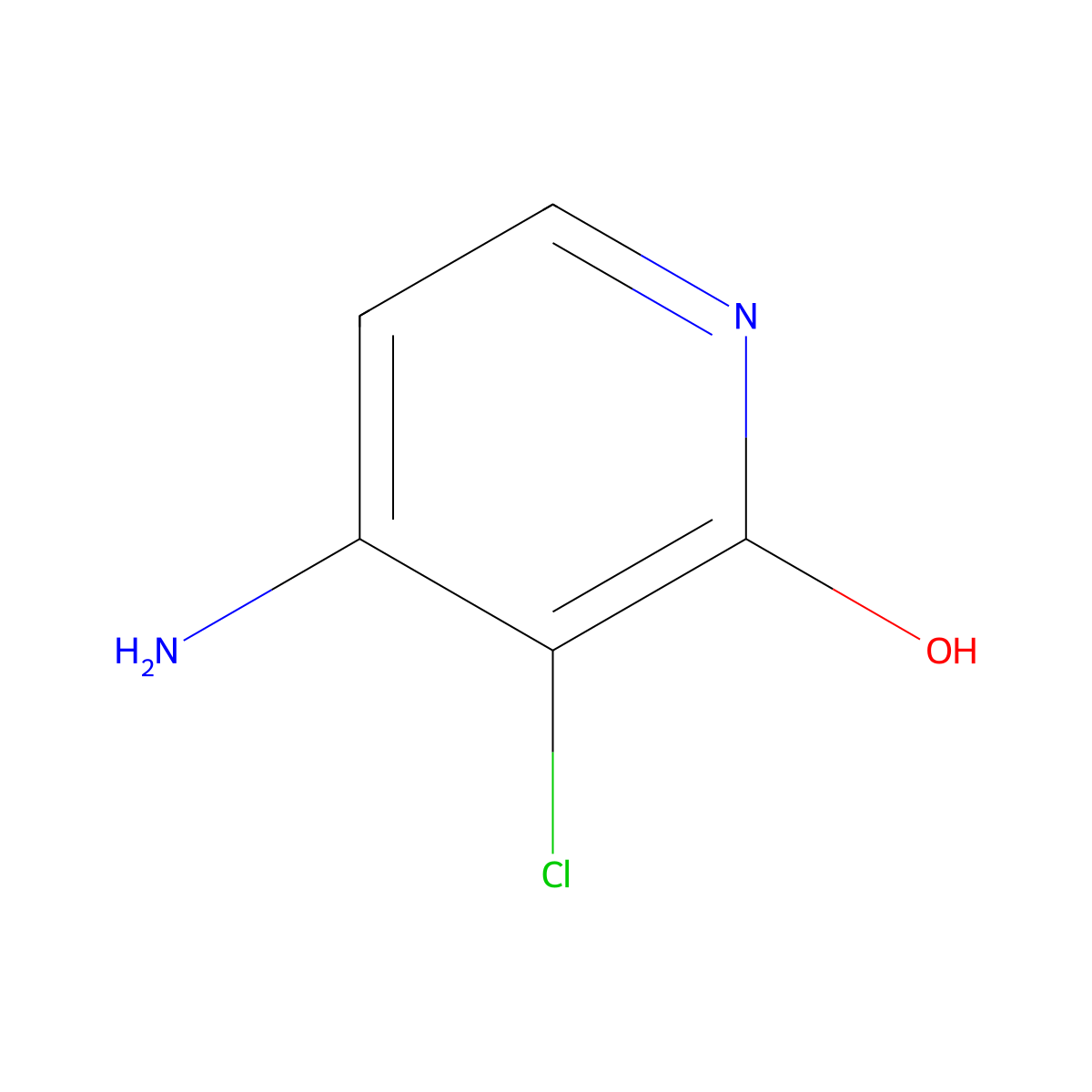 4-Amino-3-chloropyridin-2-ol molecular structure, CAS 55290-73-8