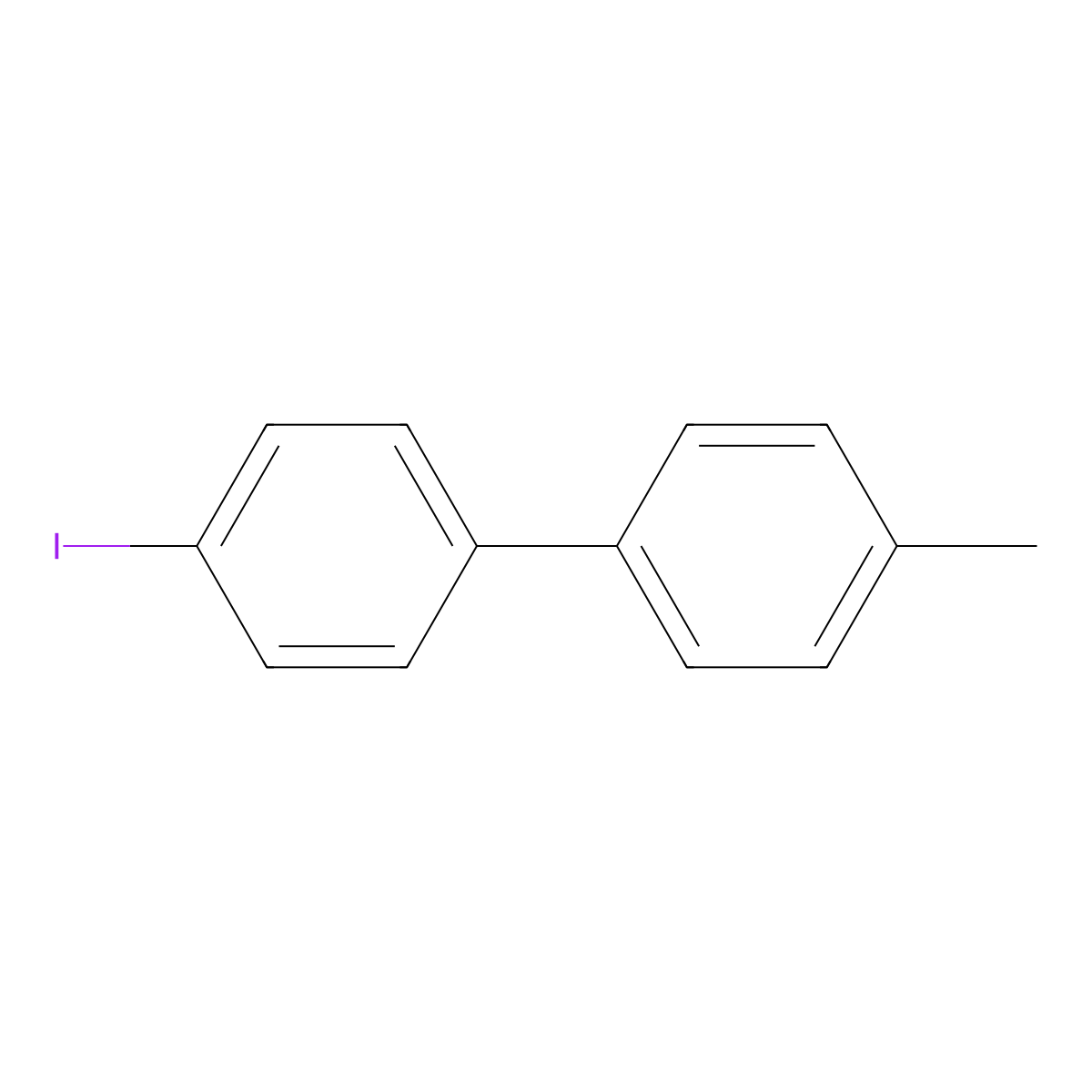 4-Iodo-4'-methyl-1,1'-biphenyl molecular structure, CAS 55290-86-3