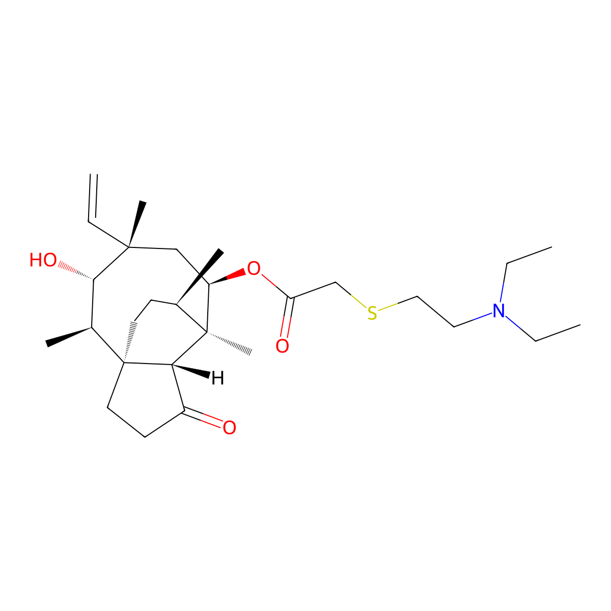 Tiamulin molecular structure, CAS 55297-95-5