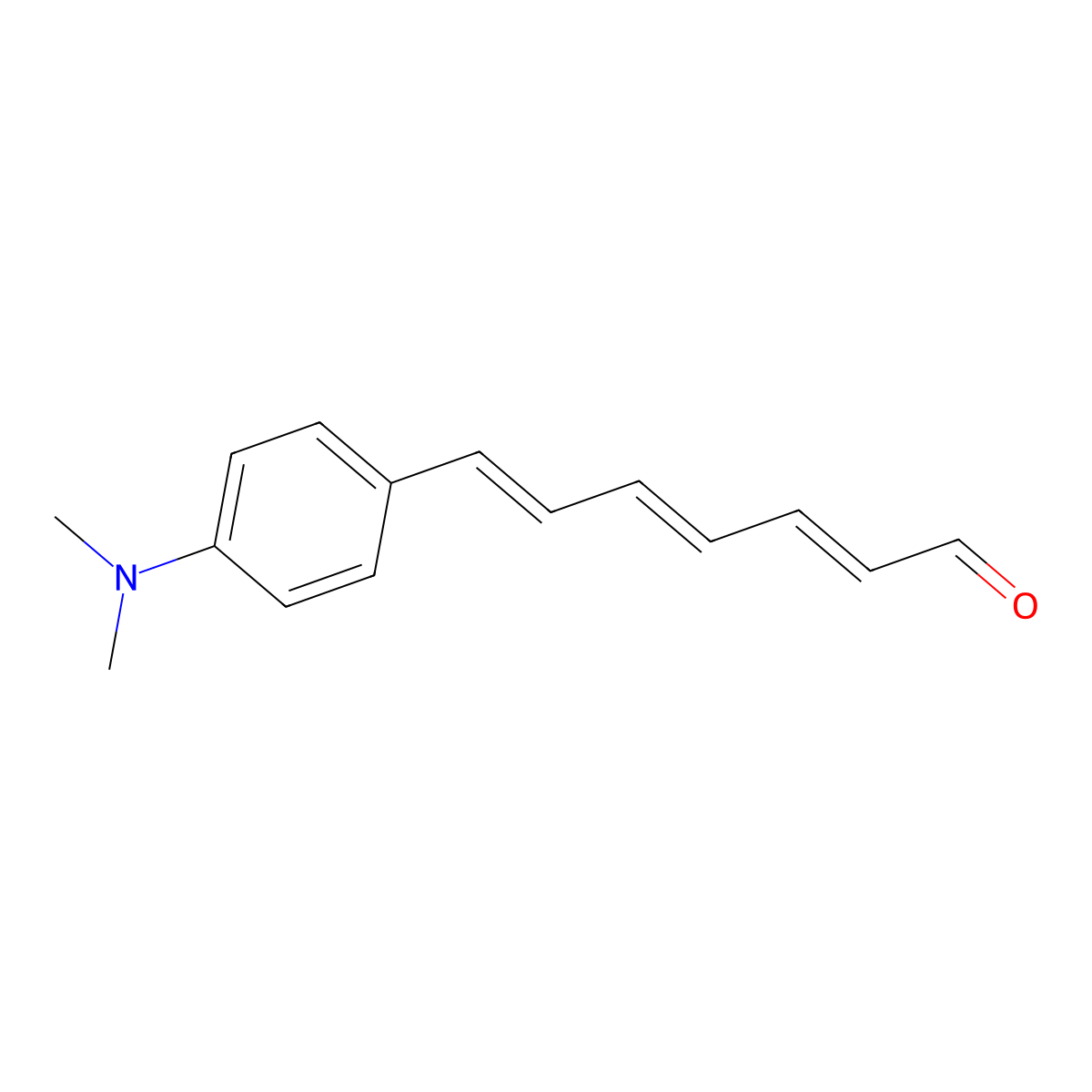 7-(4-Dimethylamino-phenyl)-hepta-2,4,6-trienal molecular structure, CAS 55298-77-6