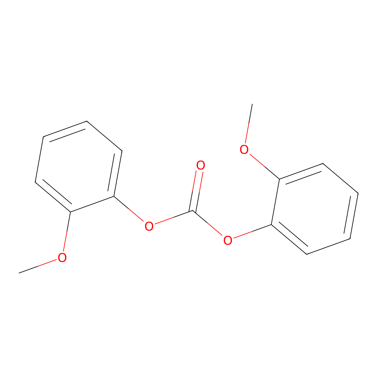 Guaiacol Carbonate molecular structure, CAS 553-17-3