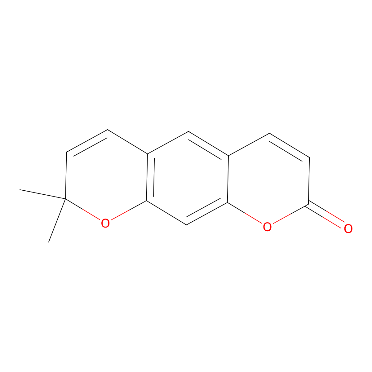 Xanthyletin molecular structure, CAS 553-19-5