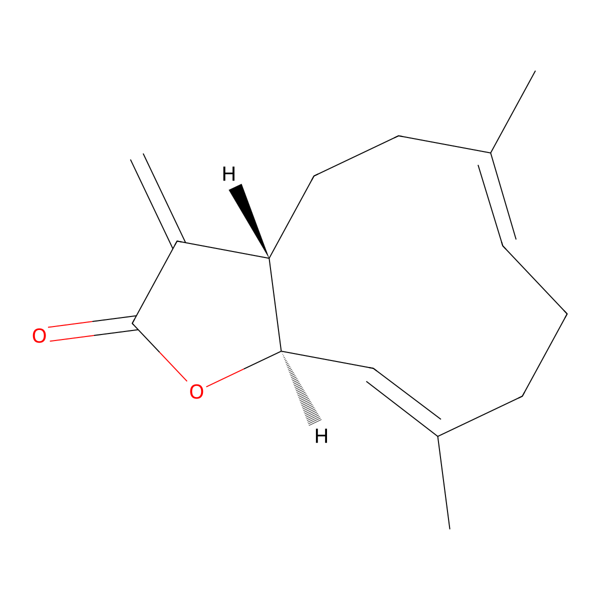 Costunolide molecular structure, CAS 553-21-9