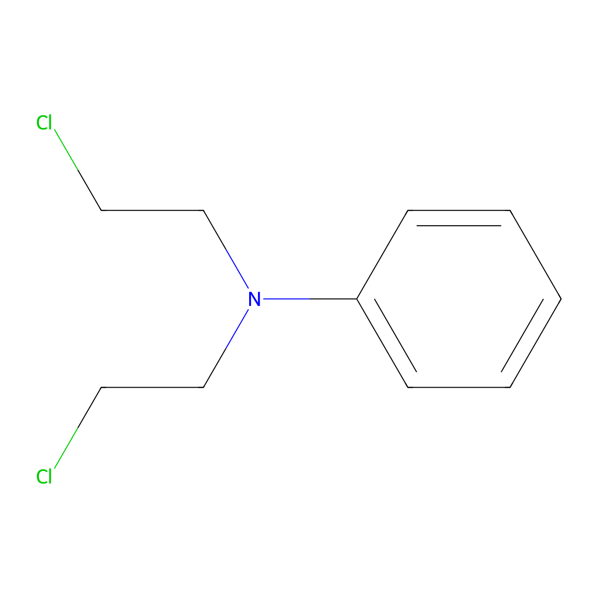 Aniline Mustard molecular structure, CAS 553-27-5
