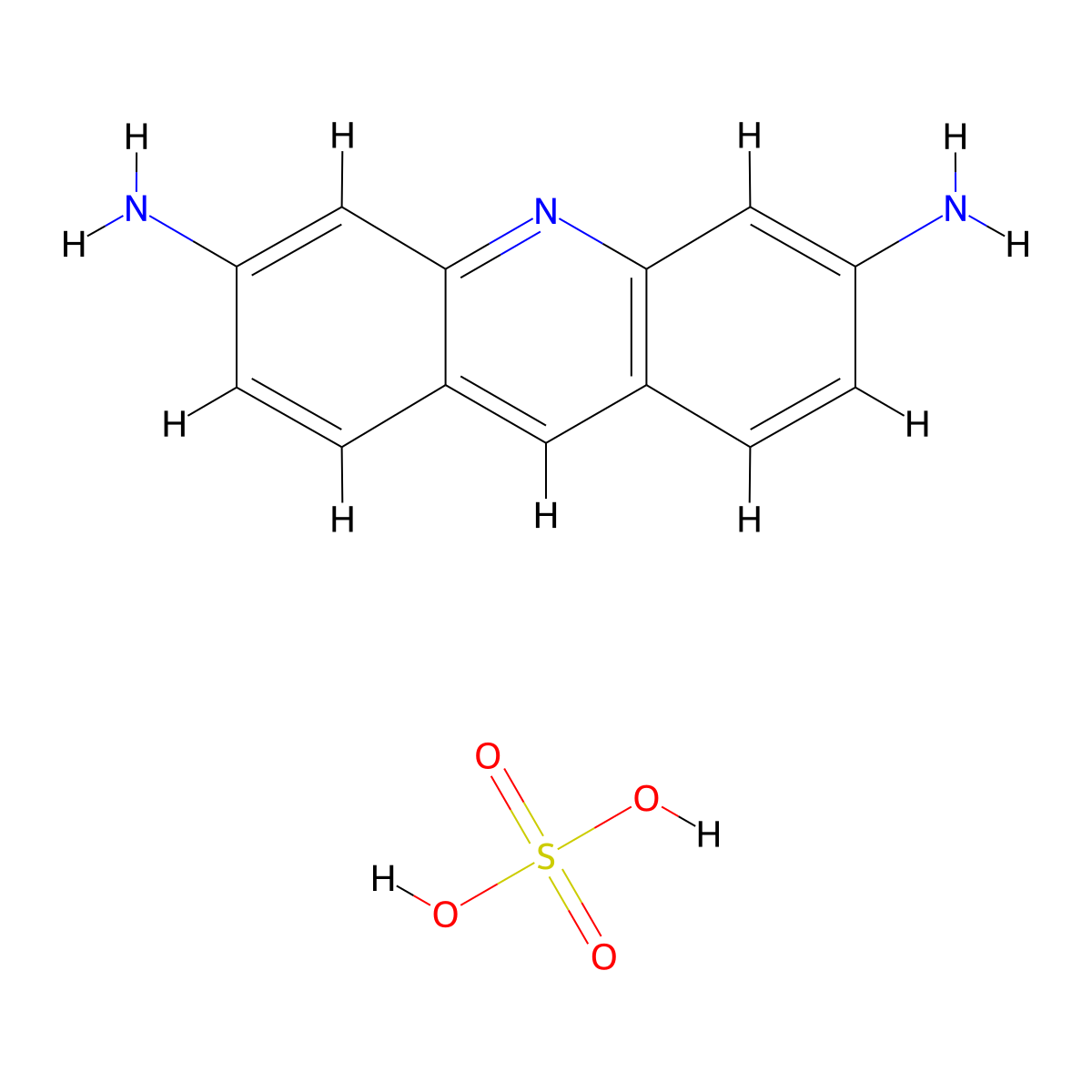 Proflavine Sulfate molecular structure, CAS 553-30-0
