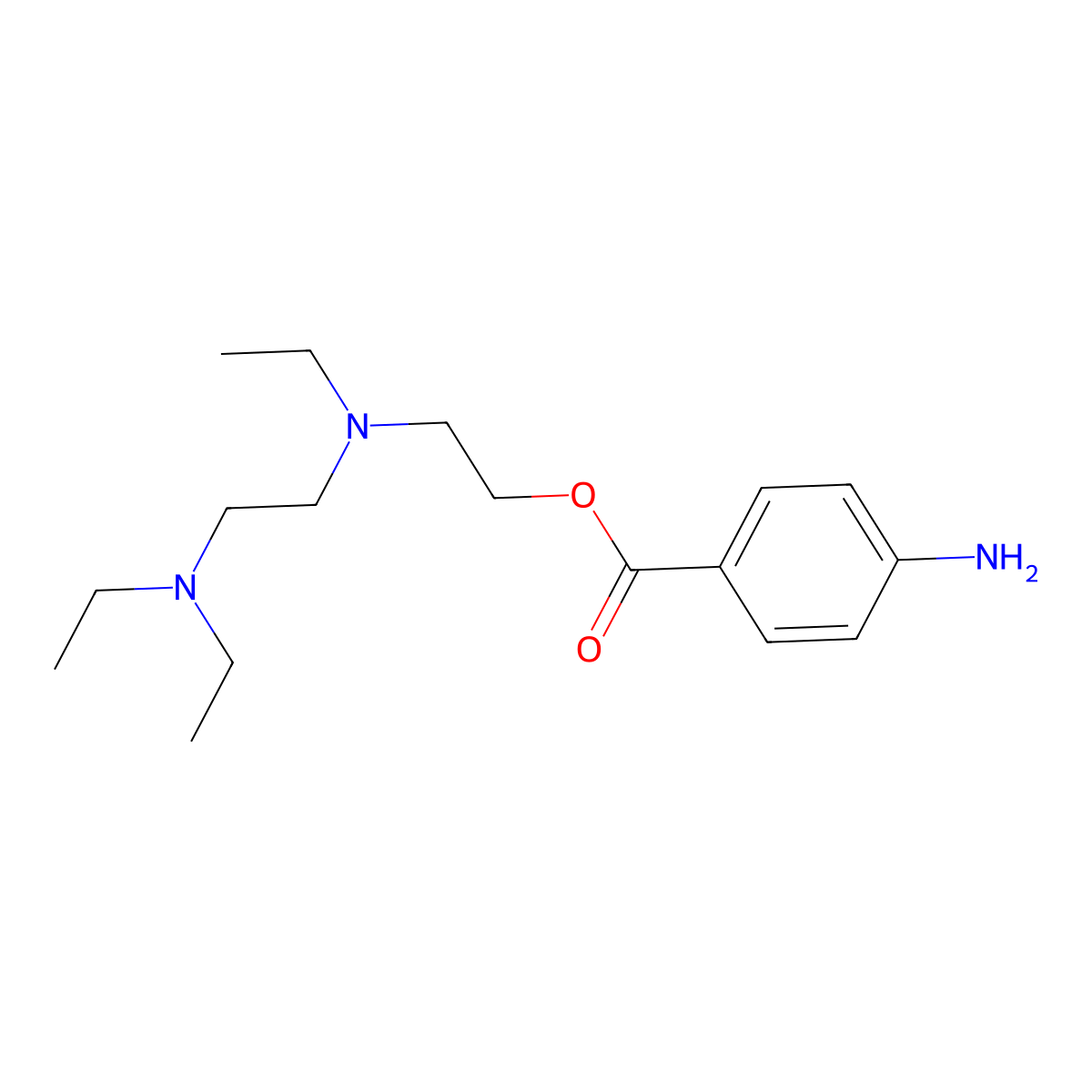 Amoxecaine molecular structure, CAS 553-65-1