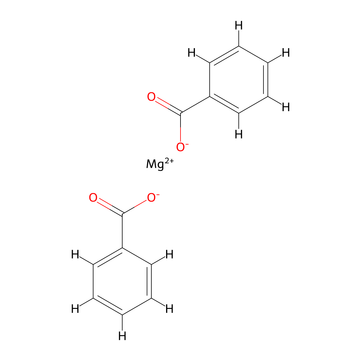 Magnesium Benzoate molecular structure, CAS 553-70-8