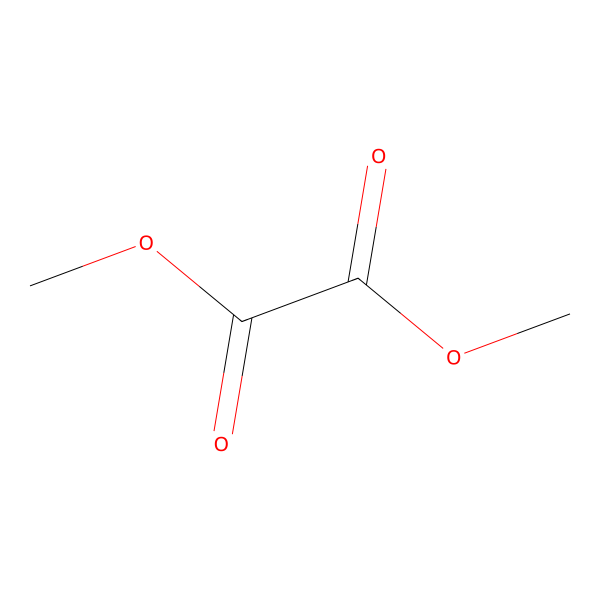 Dimethyl oxalate molecular structure, CAS 553-90-2