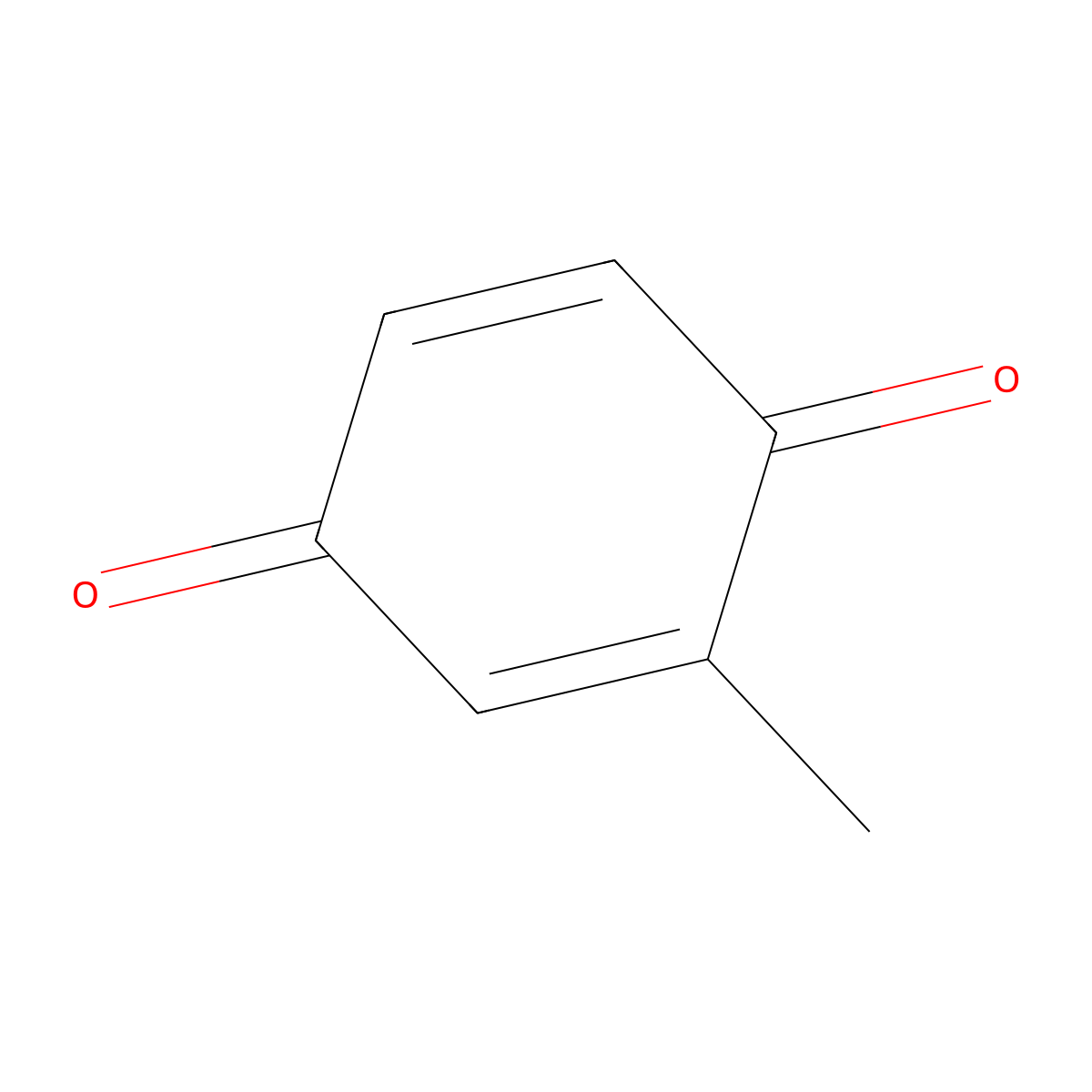 Methyl-1,4-benzoquinone molecular structure, CAS 553-97-9