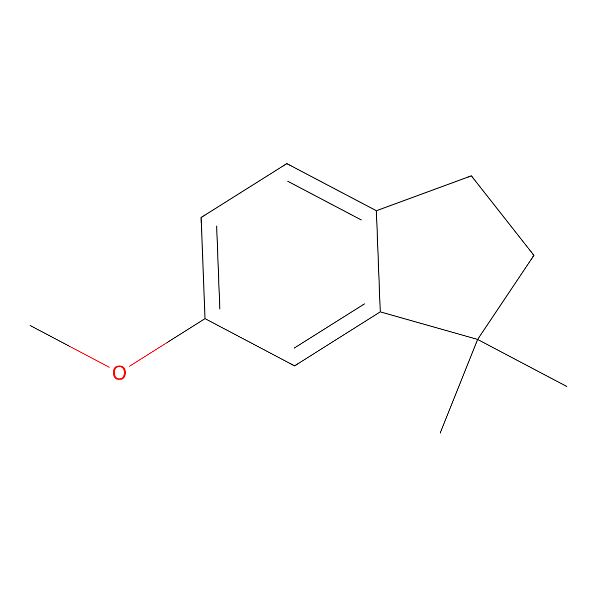 6-methoxy-1,1-dimethyl-2,3-dihydro-1H-indene molecular structure, CAS 5530-41-6