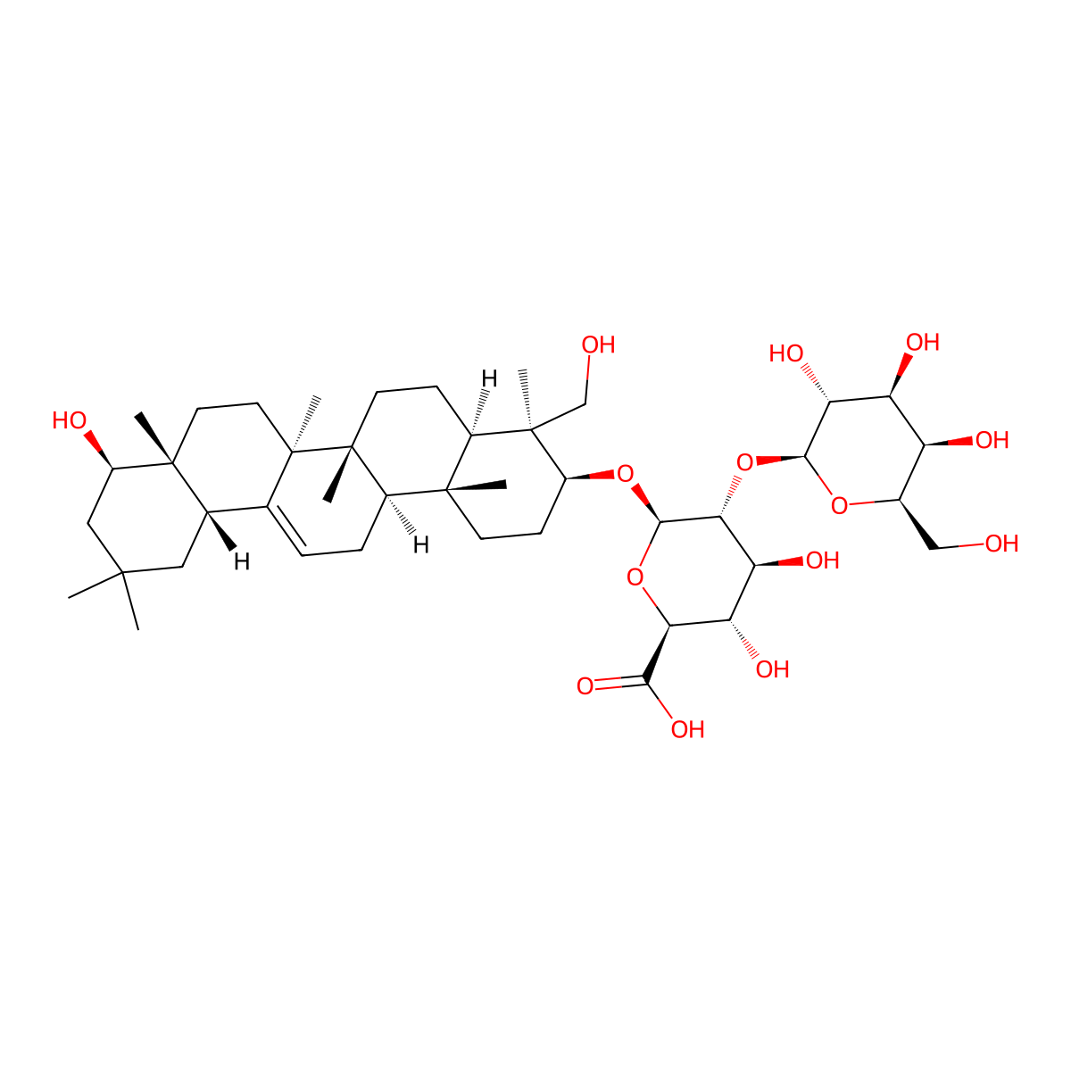 Soyasaponin III molecular structure, CAS 55304-02-4