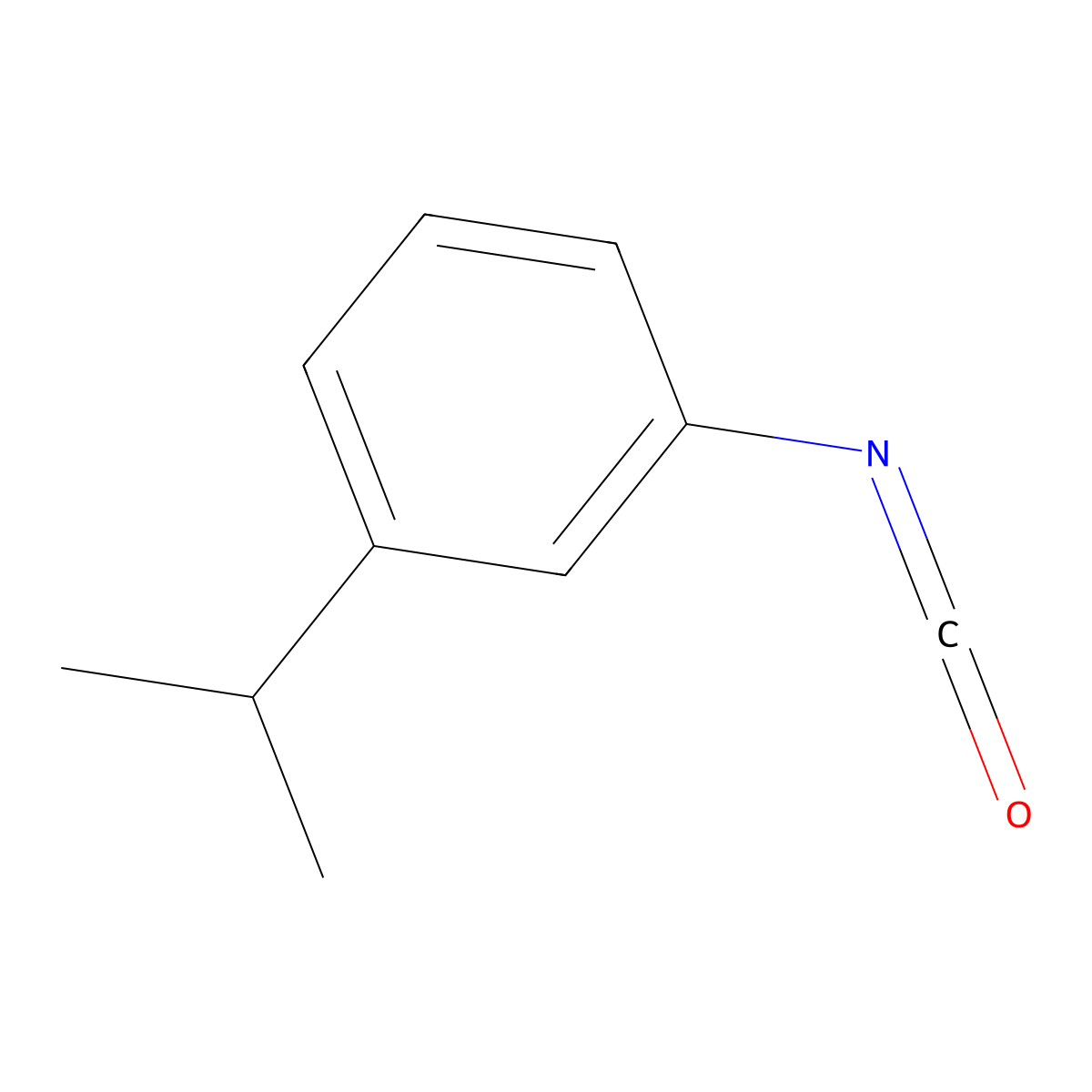 1-Isocyanato-3-(propan-2-yl)benzene molecular structure, CAS 55304-09-1