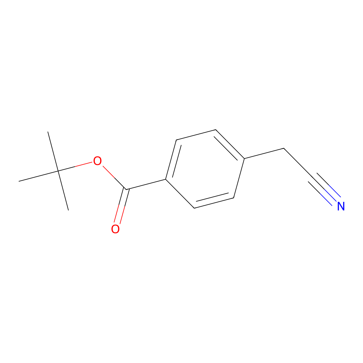 Tert-butyl 4-(cyanomethyl)benzoate molecular structure, CAS 55304-25-1