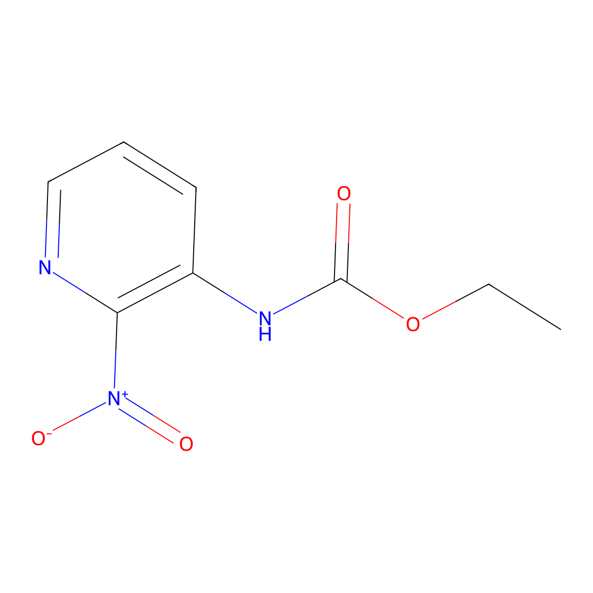 ethyl N-(2-nitropyridin-3-yl)carbamate molecular structure, CAS 55304-91-1