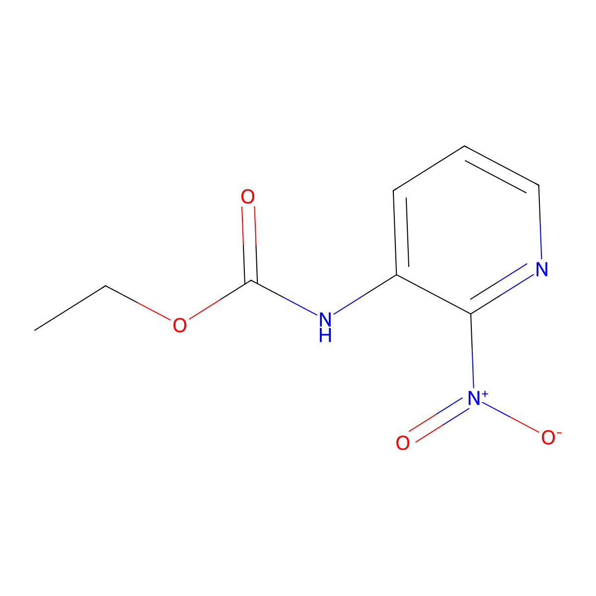 ethyl N-(2-nitropyridin-3-yl)carbamate molecular structure, CAS 55304-91-1