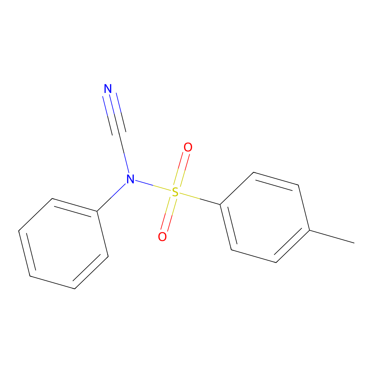 N-cyano-N-phenyl-p-toluenesulfonamide molecular structure, CAS 55305-43-6