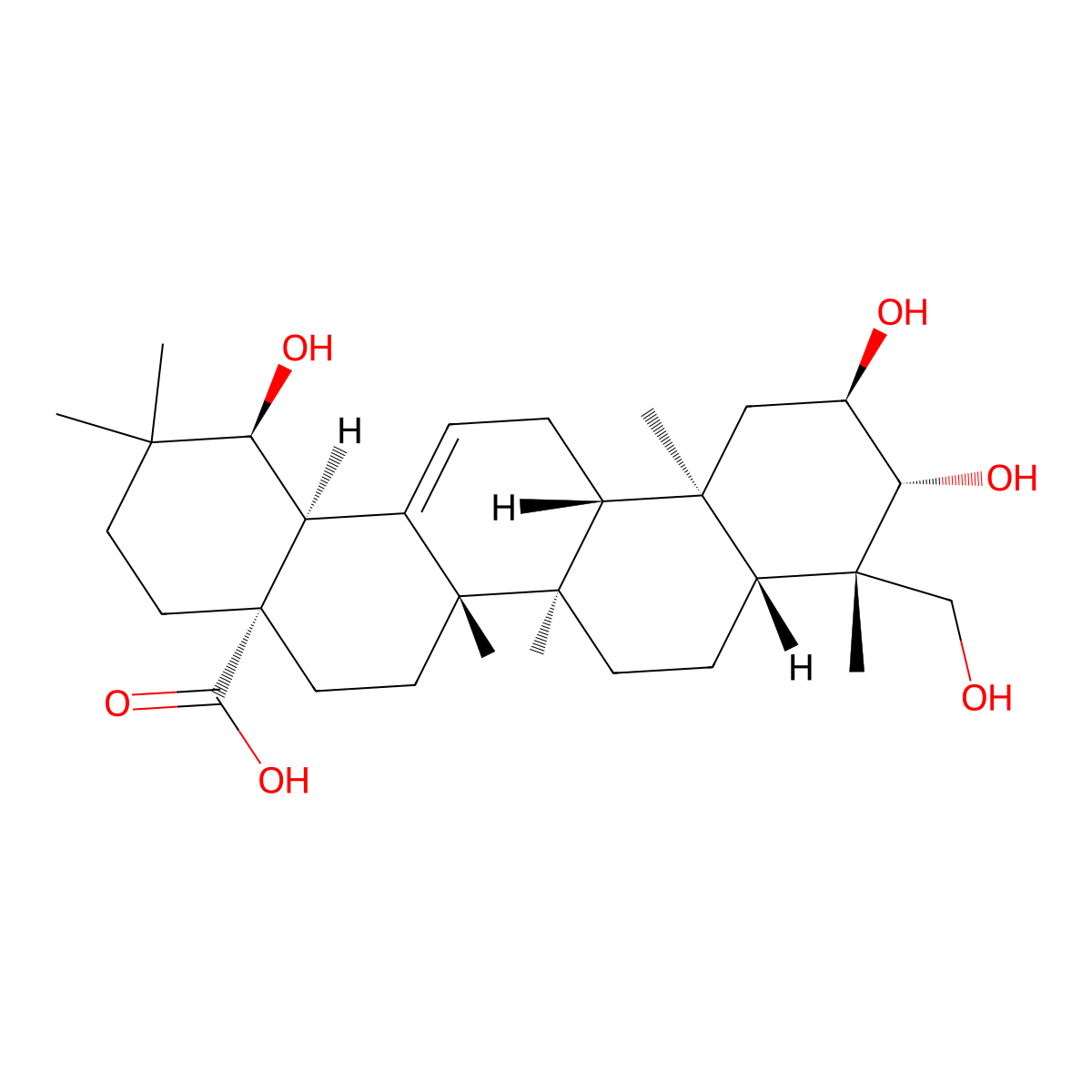 Sericic Acid molecular structure, CAS 55306-03-1