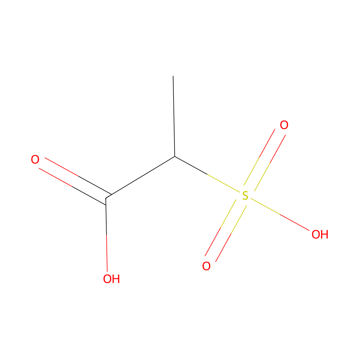 2-Sulfopropanoic acid molecular structure, CAS 55306-57-5