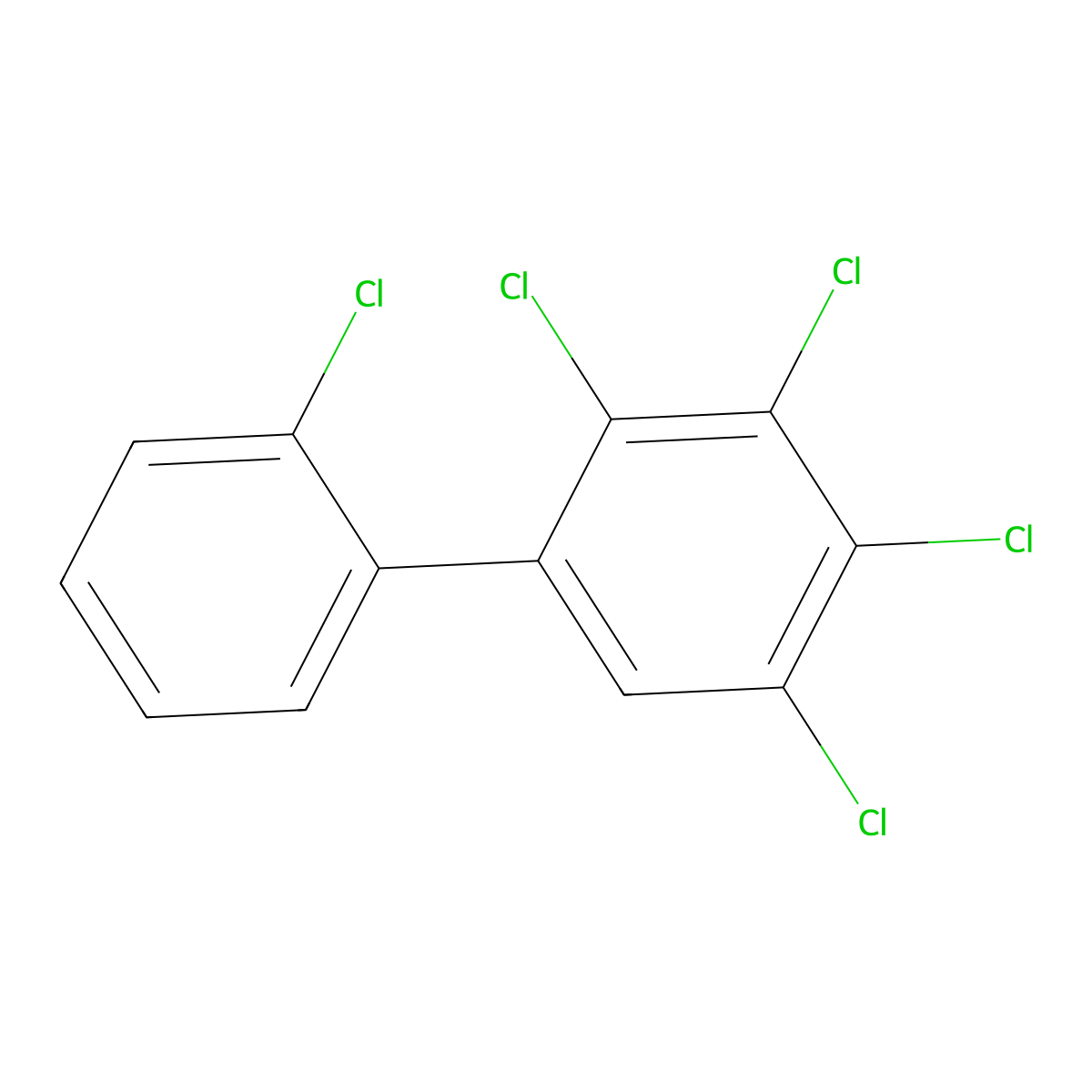 2,2',3,4,5-Pentachlorobiphenyl molecular structure, CAS 55312-69-1