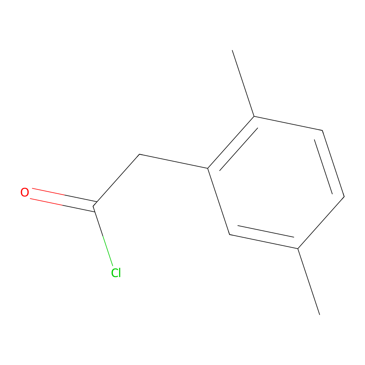 (2,5-Dimethylphenyl)acetyl chloride molecular structure, CAS 55312-97-5