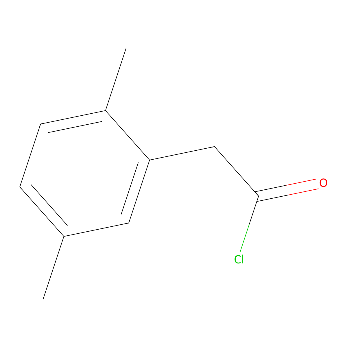 (2,5-Dimethylphenyl)acetyl chloride molecular structure, CAS 55312-97-5