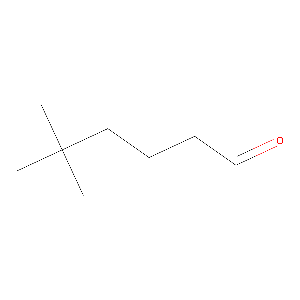 5,5-Dimethylhexanal molecular structure, CAS 55320-58-6