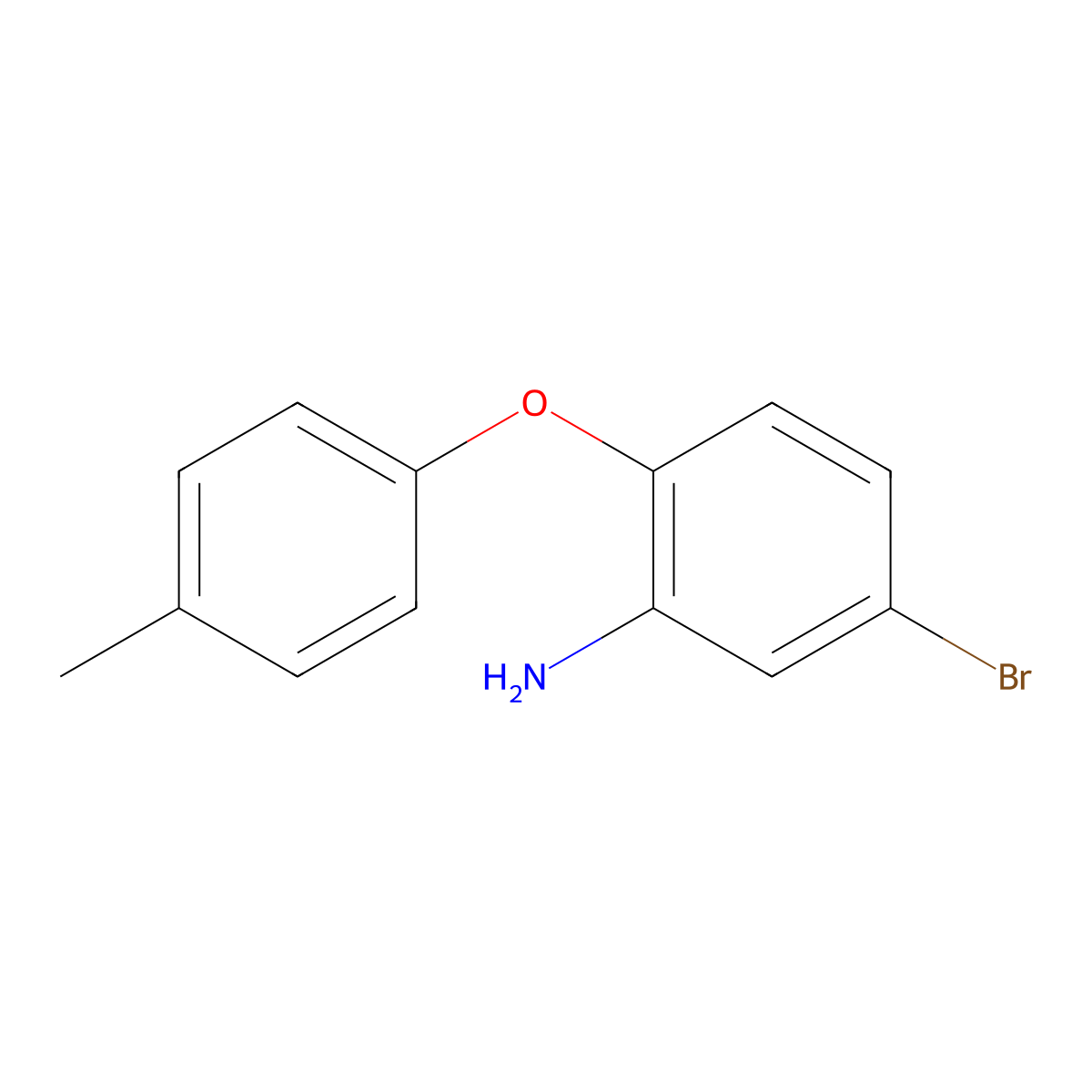 5-Bromo-2-(4-methylphenoxy)aniline molecular structure, CAS 55321-61-4
