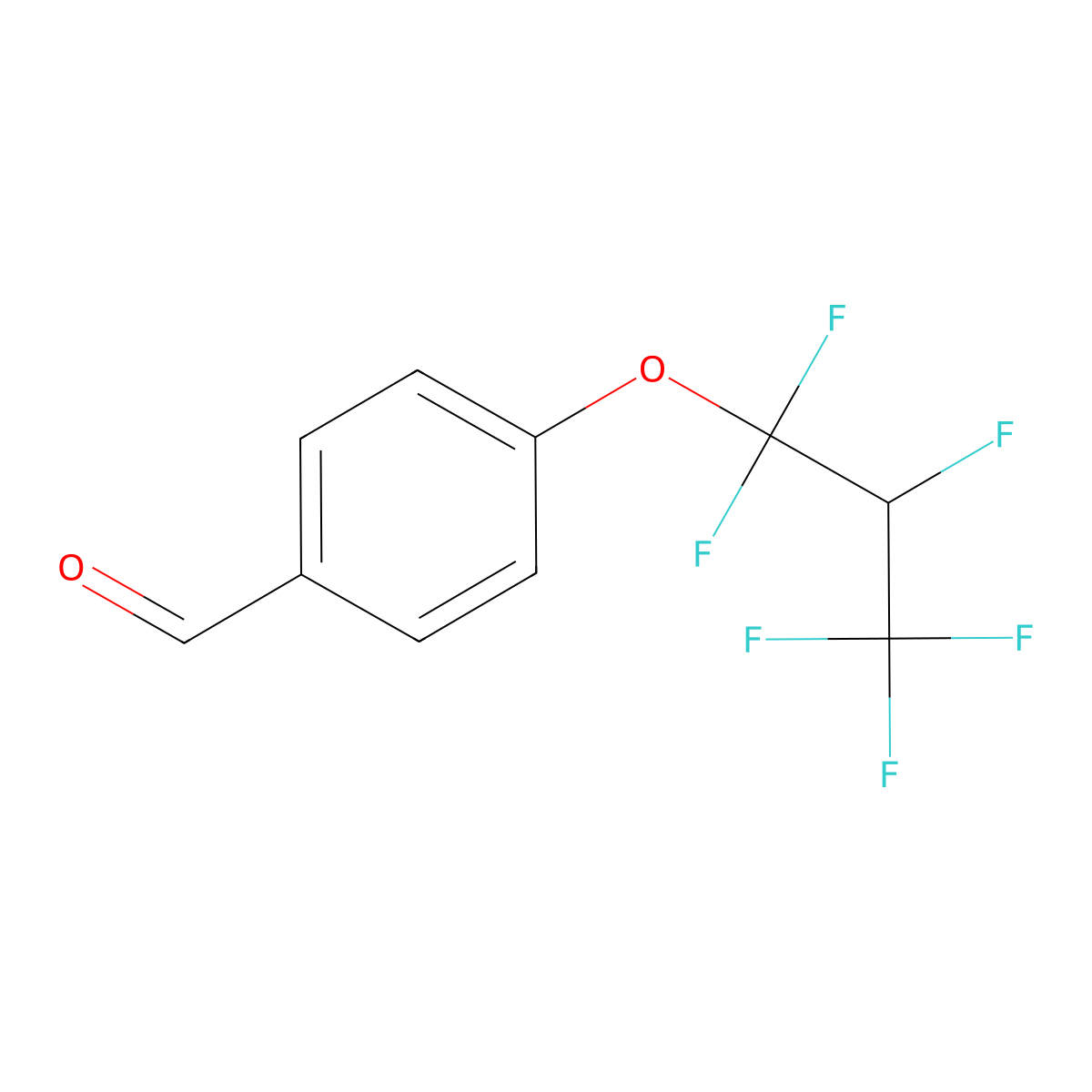 4-(1,1,2,3,3,3-Hexafluoropropoxy)benzaldehyde molecular structure, CAS 55321-69-2