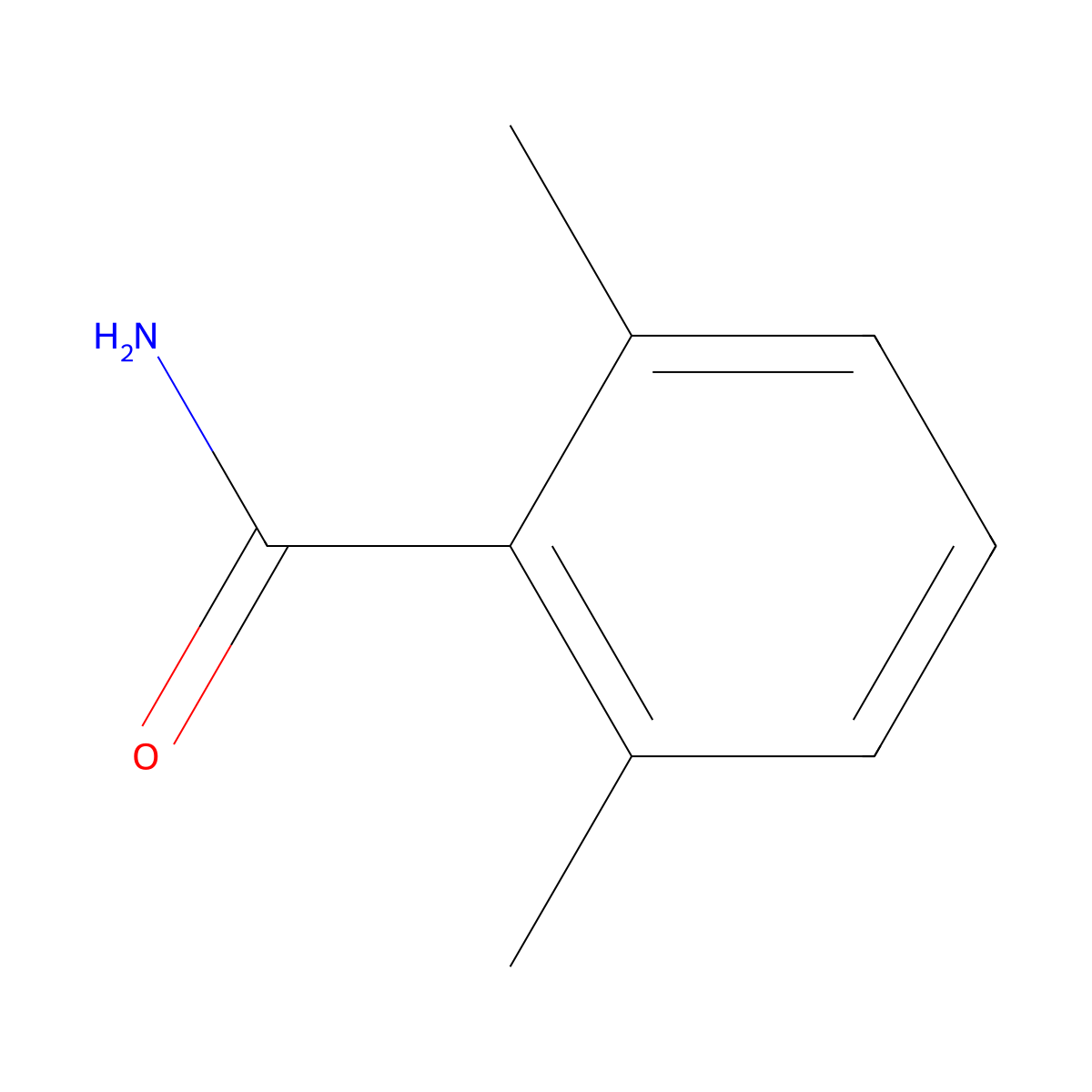 2,6-Dimethylbenzamide molecular structure, CAS 55321-98-7