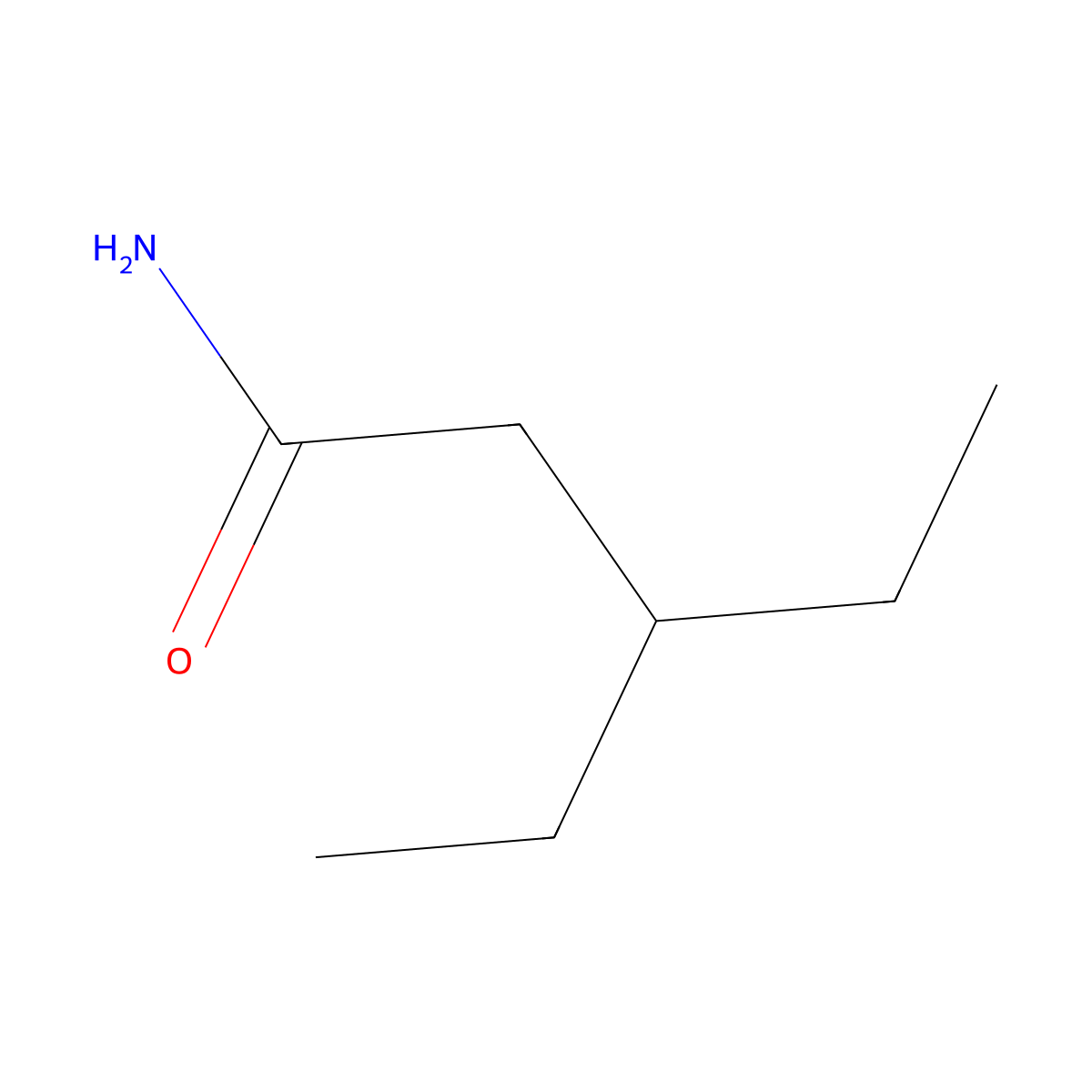 Pentanamide, 3-ethyl- molecular structure, CAS 55327-21-4