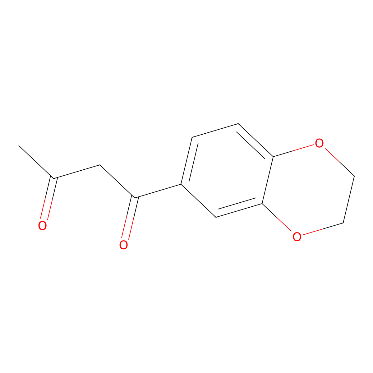1-(2,3-Dihydro-1,4-benzodioxin-6-yl)butane-1,3-dione molecular structure, CAS 5533-78-8