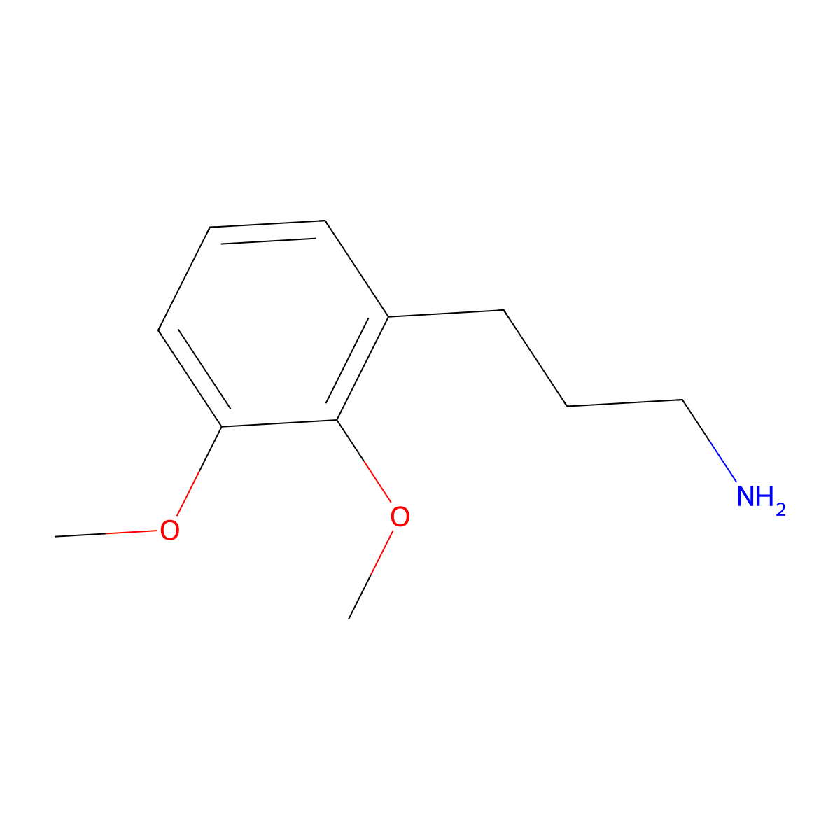 3-(2,3-Dimethoxyphenyl)propan-1-amine molecular structure, CAS 55330-38-6