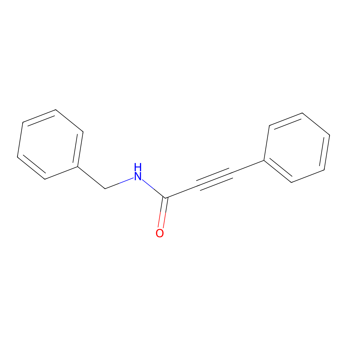 N-Benzyl-3-phenylpropiolamide molecular structure, CAS 55330-55-7