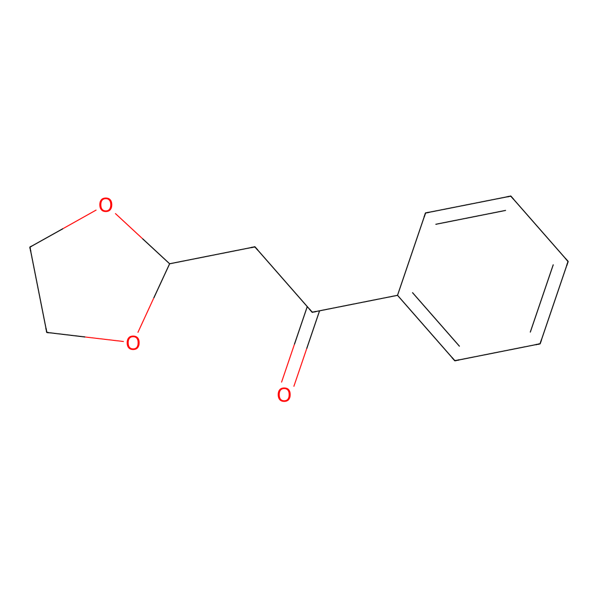 2-(1,3-Dioxolan-2-yl)-1-phenylethanone molecular structure, CAS 55337-55-8