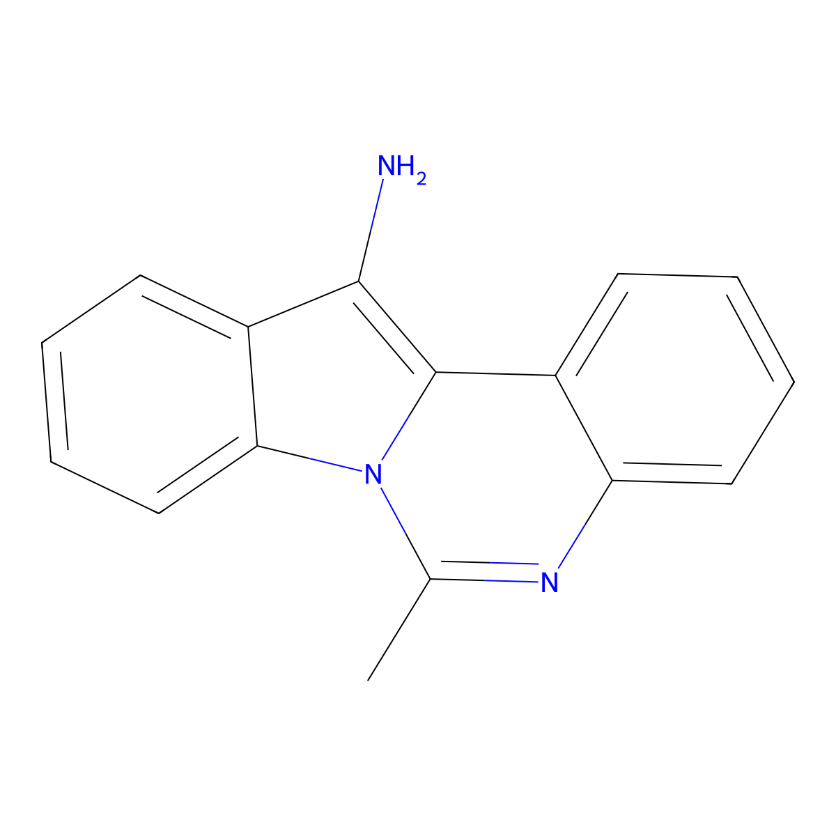 6-Methylindolo[1,2-c]quinazolin-12-amine molecular structure, CAS 55338-12-0