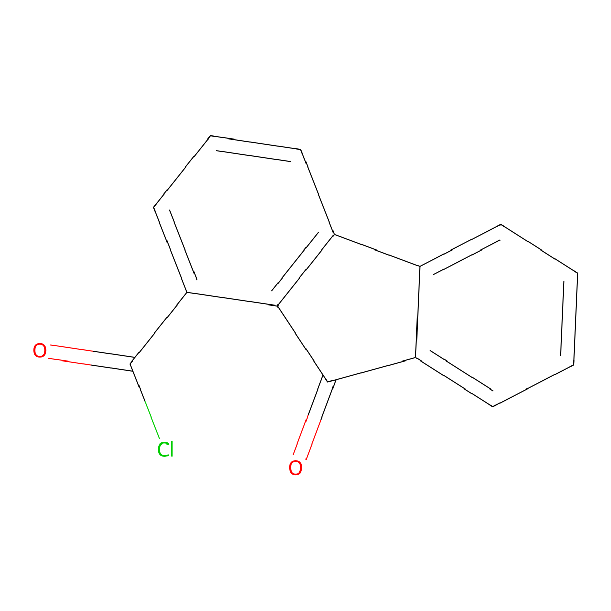 9-oxo-9H-fluorene-1-carbonyl chloride molecular structure, CAS 55341-62-3