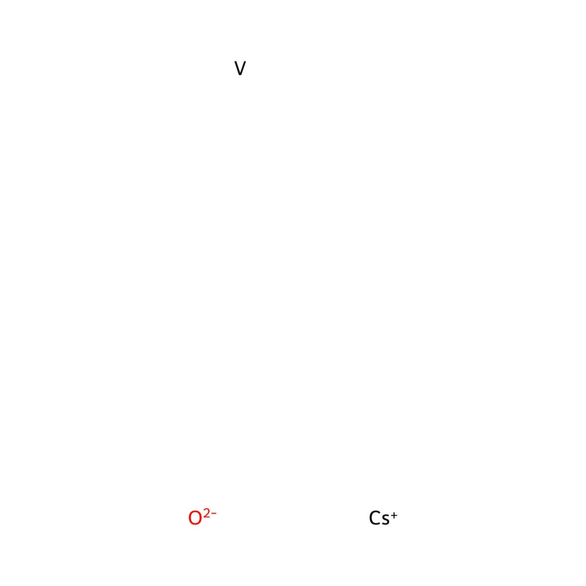 Cesium vanadium oxide (Cs4V2O7) molecular structure, CAS 55343-67-4