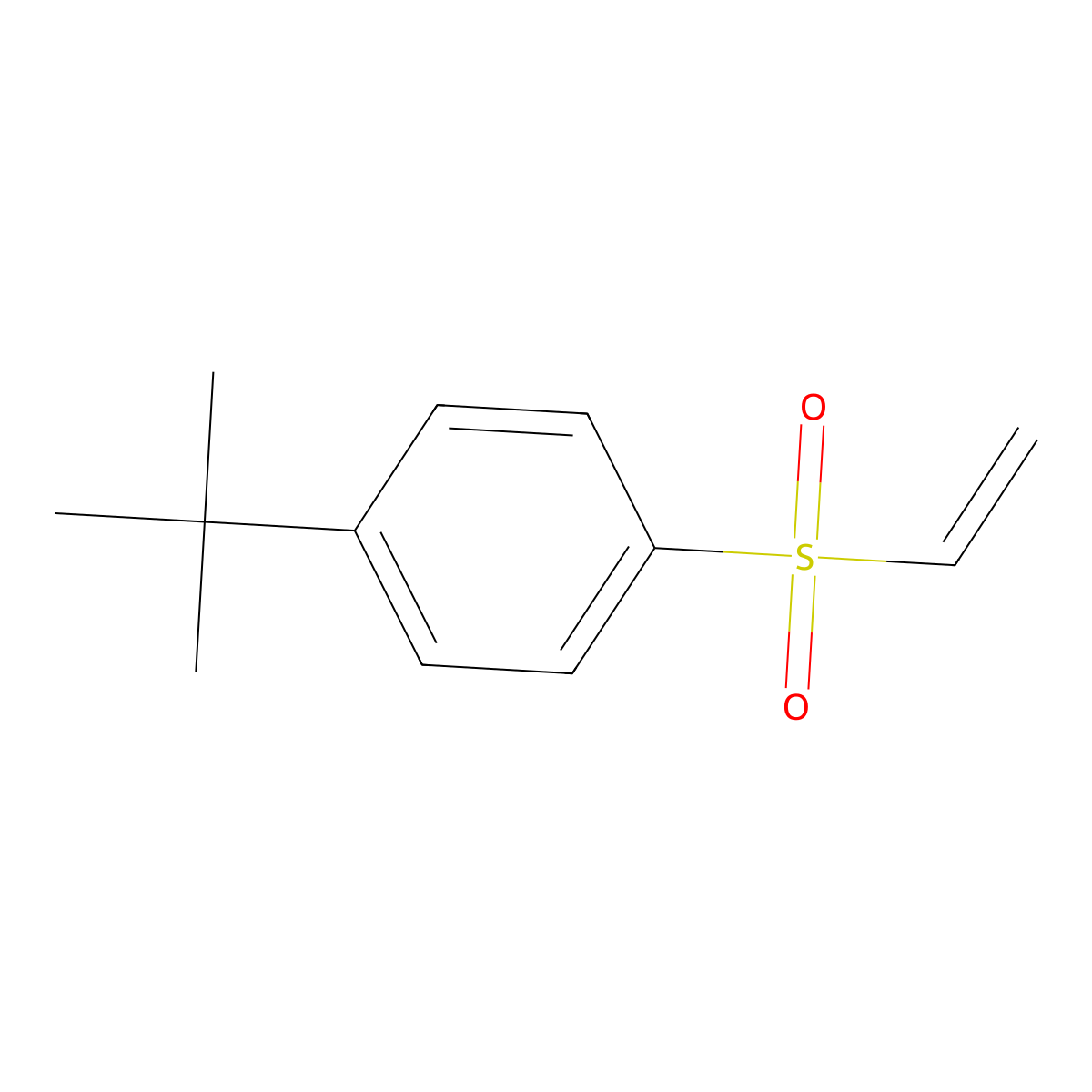 1-Tert-butyl-4-(ethenesulfonyl)benzene molecular structure, CAS 5535-47-7
