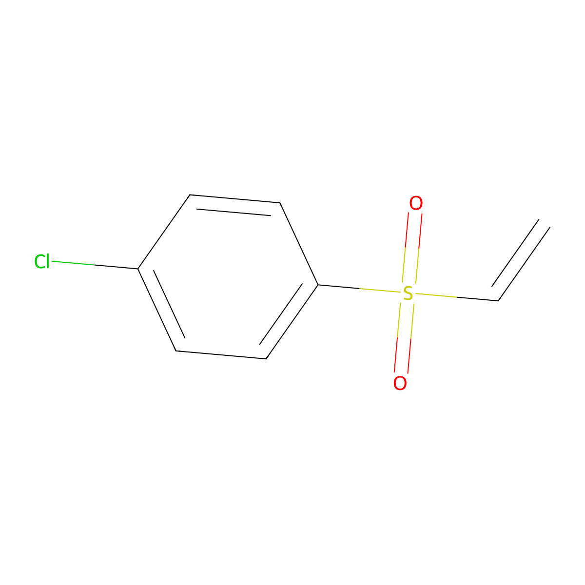1-Chloro-4-(ethenylsulfonyl)benzene molecular structure, CAS 5535-51-3