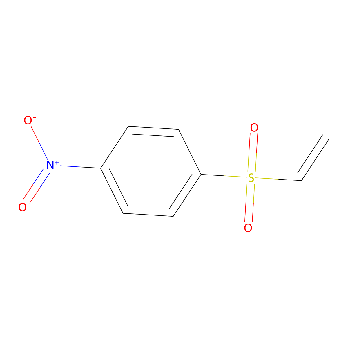 1-(Ethenesulfonyl)-4-nitrobenzene molecular structure, CAS 5535-55-7