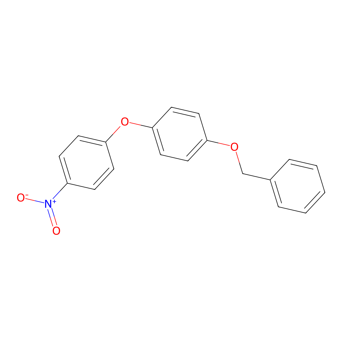 4-(4-Benzyloxyphenoxy)-1-nitrobenzene molecular structure, CAS 5535-70-6