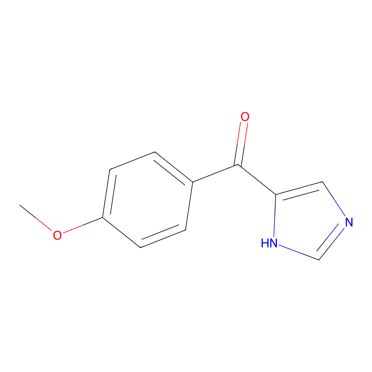 1h-Imidazol-4-yl(4-methoxyphenyl)methanone molecular structure, CAS 5535-81-9