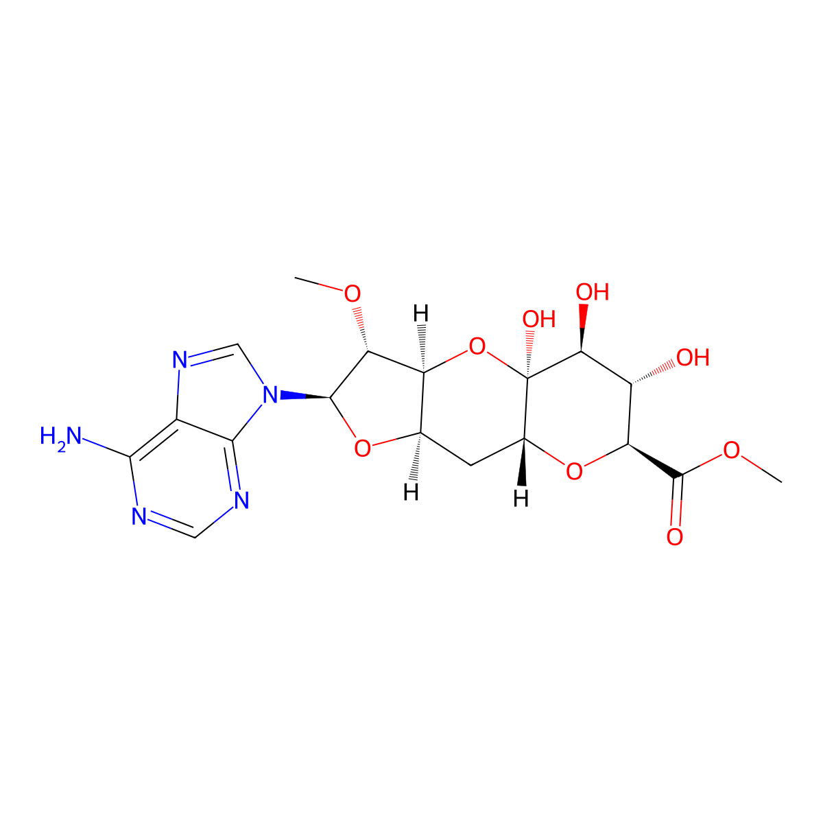 Herbicidin B molecular structure, CAS 55353-32-7