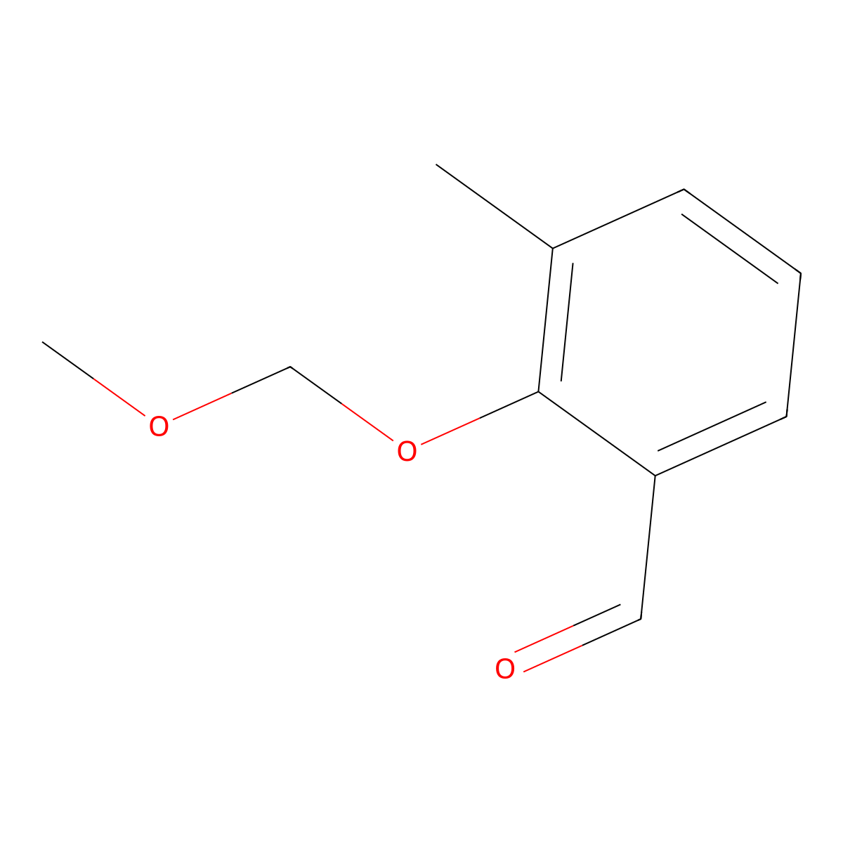 2-(Methoxymethoxy)-3-methylbenzaldehyde molecular structure, CAS 55359-67-6