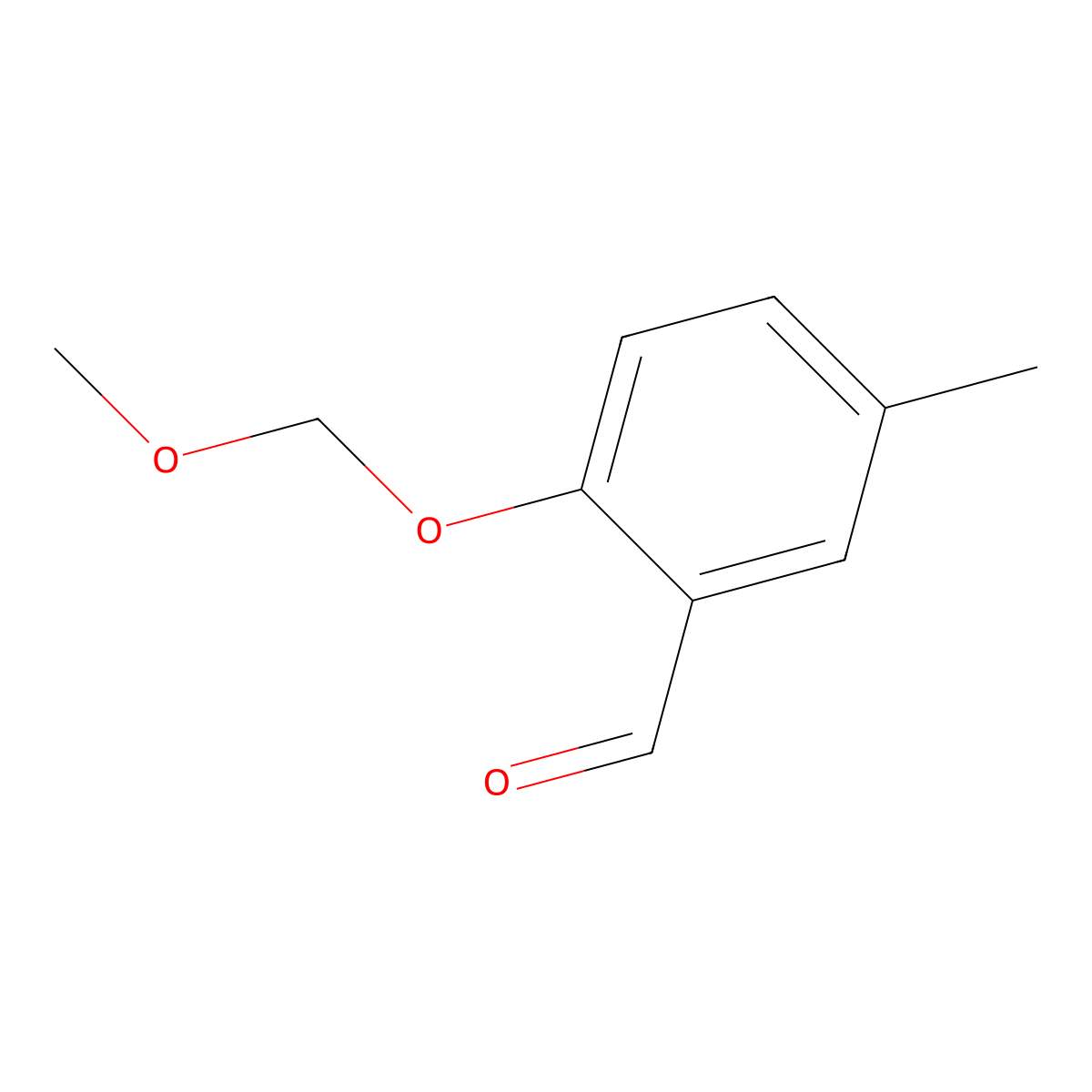 2-(Methoxymethoxy)-5-methylbenzaldehyde molecular structure, CAS 55359-68-7